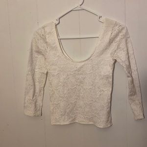 Lace front shirt